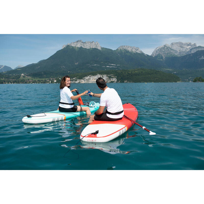 Beginner Touring Inflatable Stand-Up Paddle Board - Green - 10 Foot (MEDIUM)