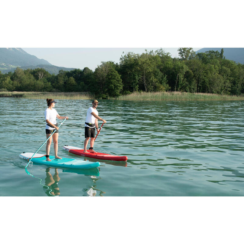 Beginner Touring Inflatable Stand-Up Paddle Board - Green - 10 Foot (MEDIUM)