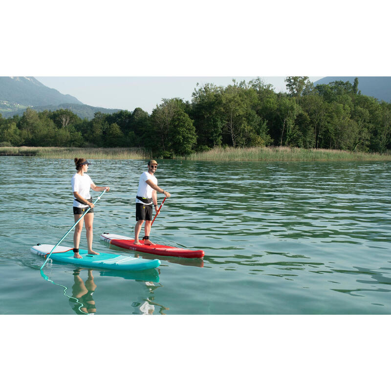 SUP-Board Stand up Paddle aufblasbar 10" - X100 Touring Einsteiger grün