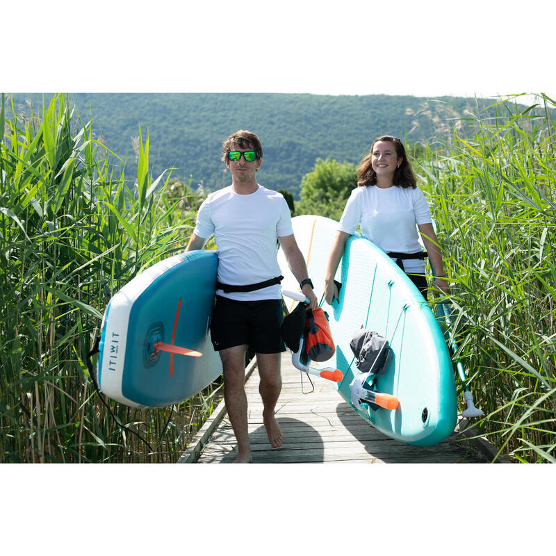 Beginner Touring Inflatable Stand-Up Paddle Board - Green - 10 Foot (MEDIUM)