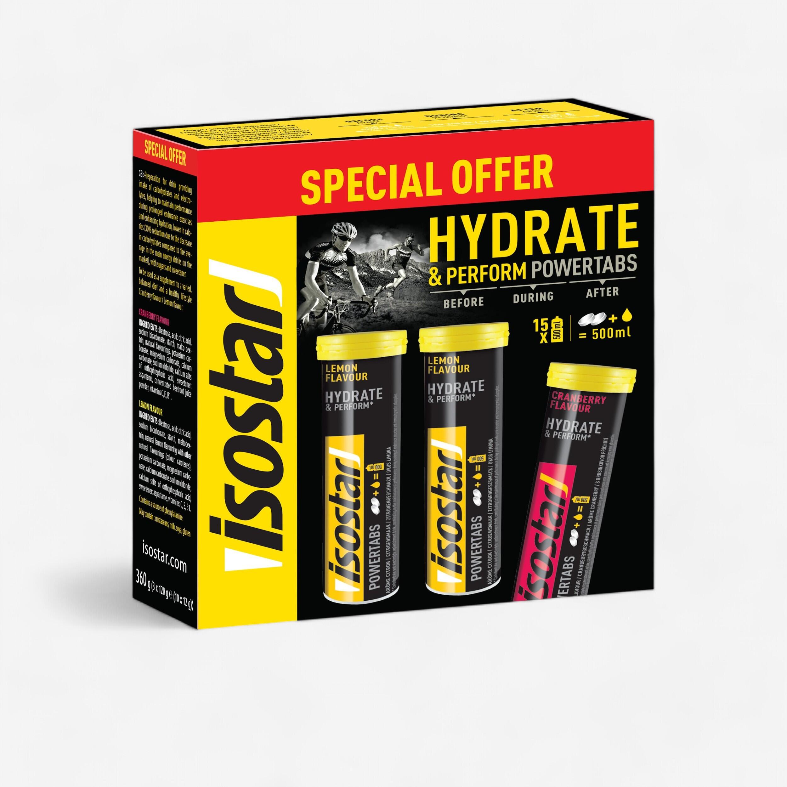 ISOSTAR Bevanda isotonica in compresse Isostar POWERTABS limone 20x12g e mirtillo 10x12g