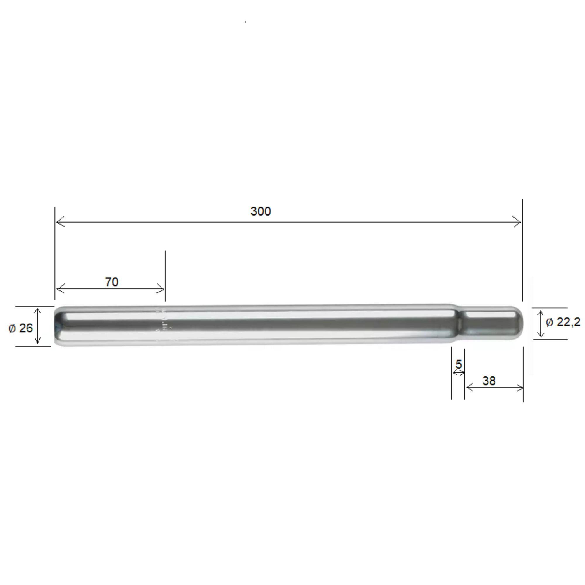SEAT POST 26.0 - SILVER -  2