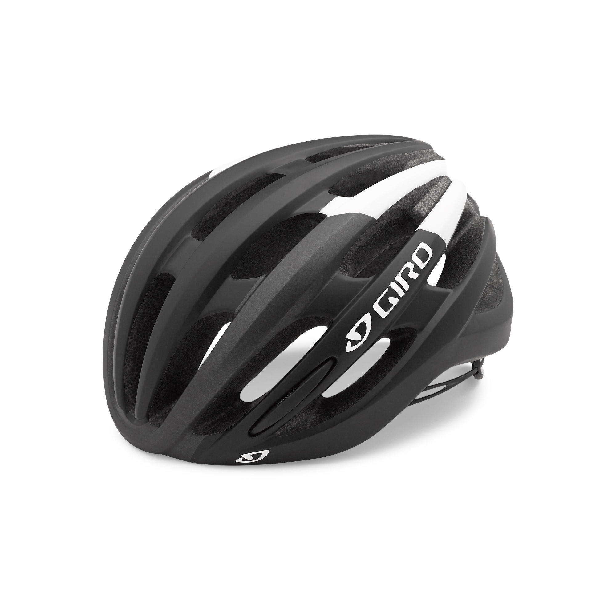 black and white bike helmet
