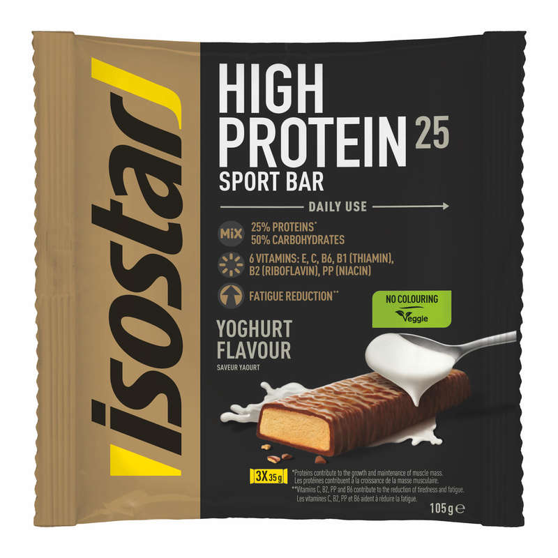 Proteinriegel ISOSTAR HIGH PROTEIN Joghurt 3 × 35 g ISOSTAR Decathlon