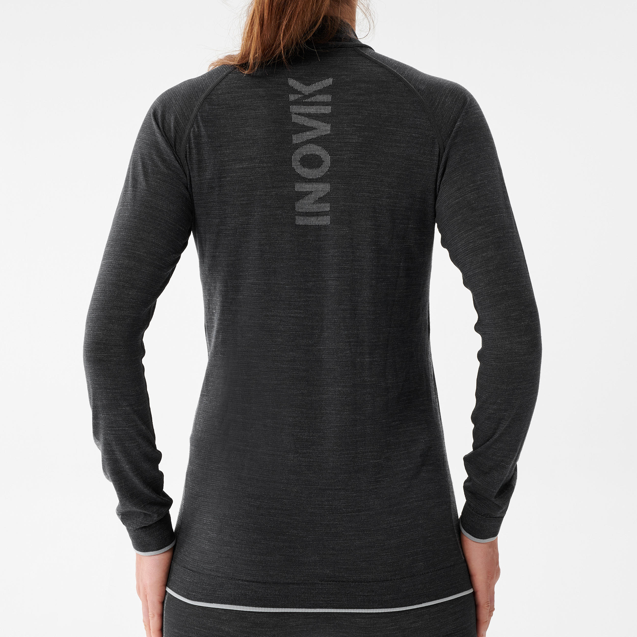 Women’s Long-sleeved Merino Wool High-tech T-shirt XC S UW 500 4/9