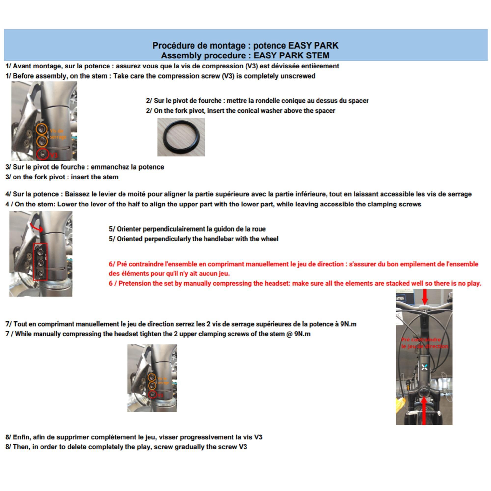 EASYPARK 72 MM 25,4 MM ATTACCO MANUBRIO REGOLABILE