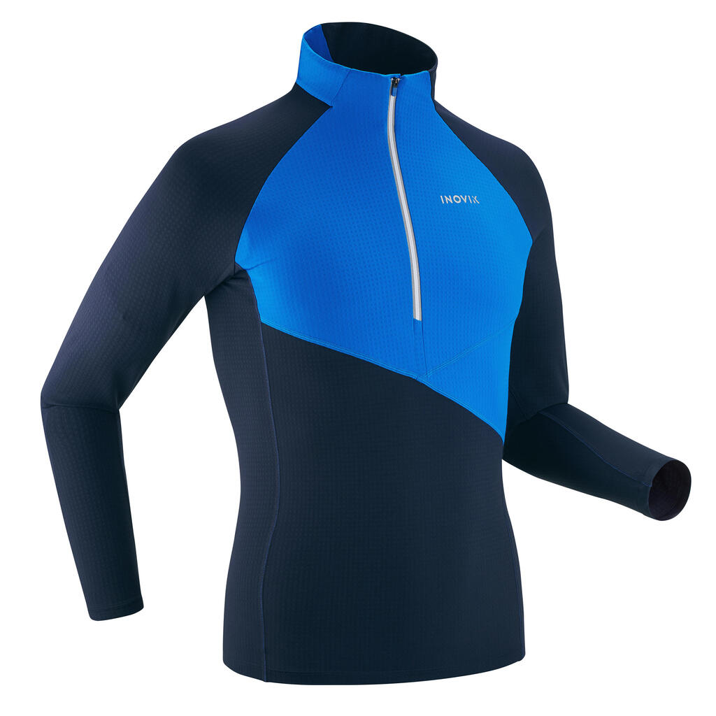 Langlaufshirt Langarm XC S 500 Herren blau