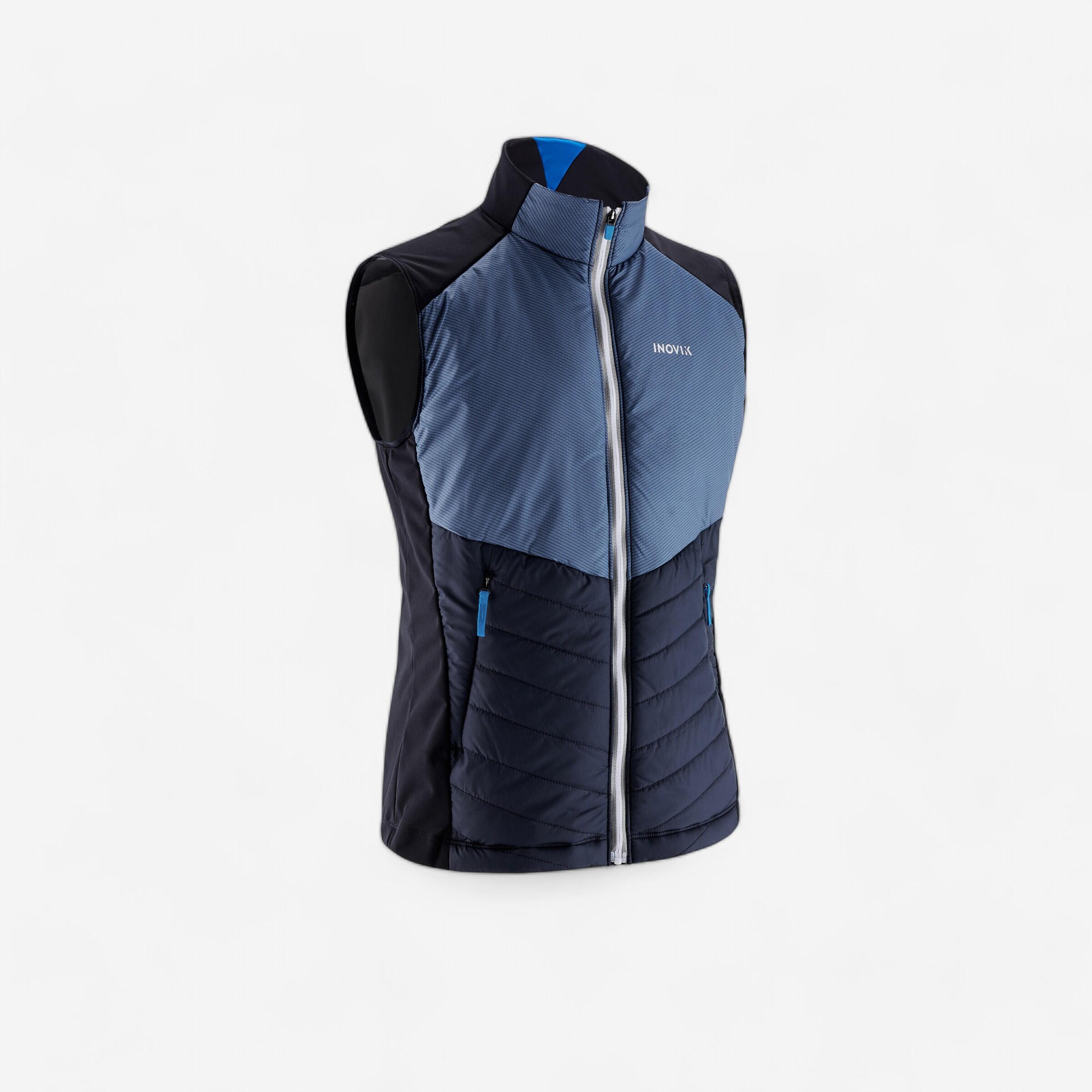 Gilet da sci di fondo blu navy - XC S GILET 500 - bambino