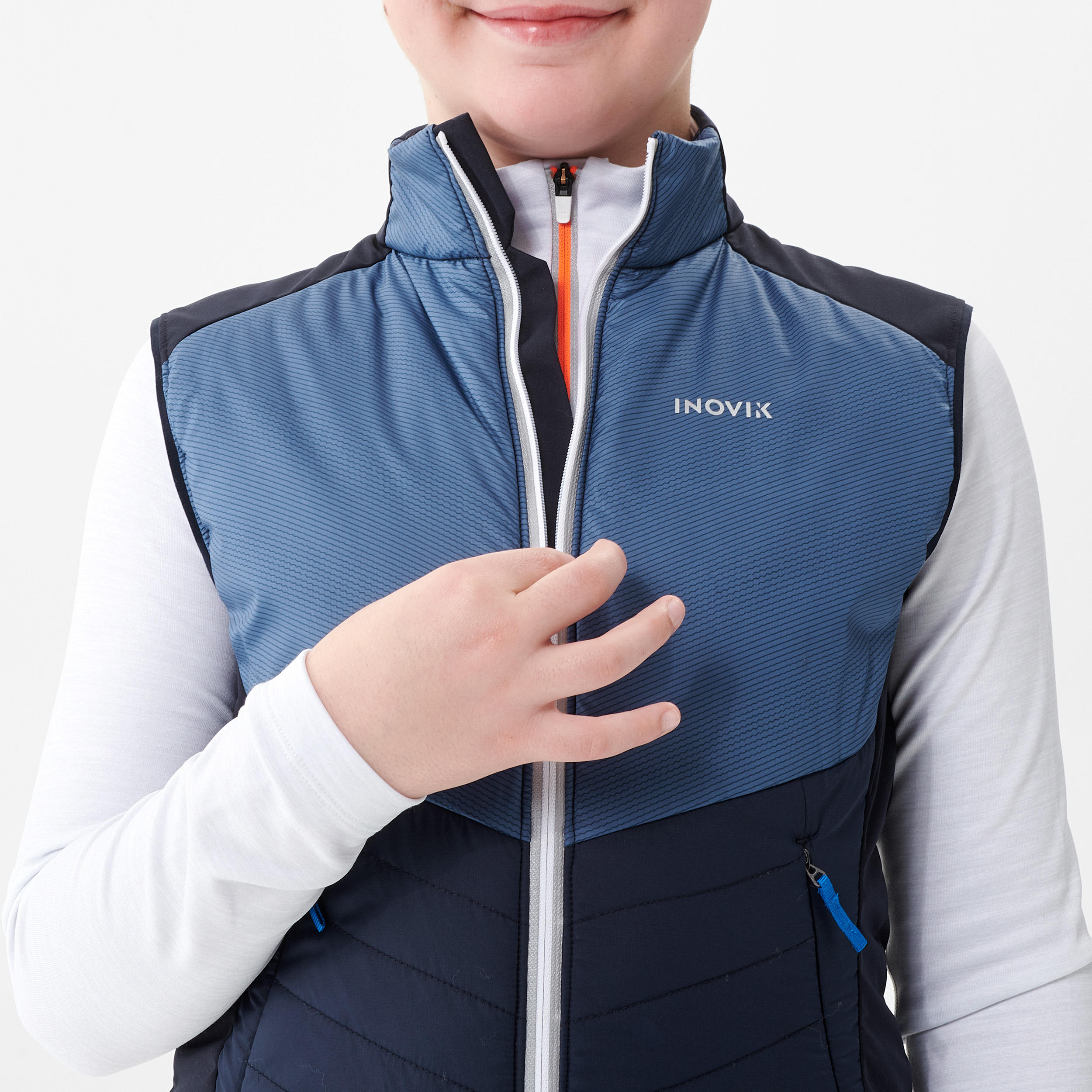 Kids’ Cross-Country Skiing Gilet - XC S GILET 500 - Navy Blue 4/11