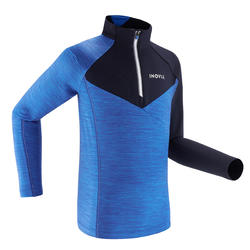 Langlaufshirt Langarm XC S 100 Kinder blau