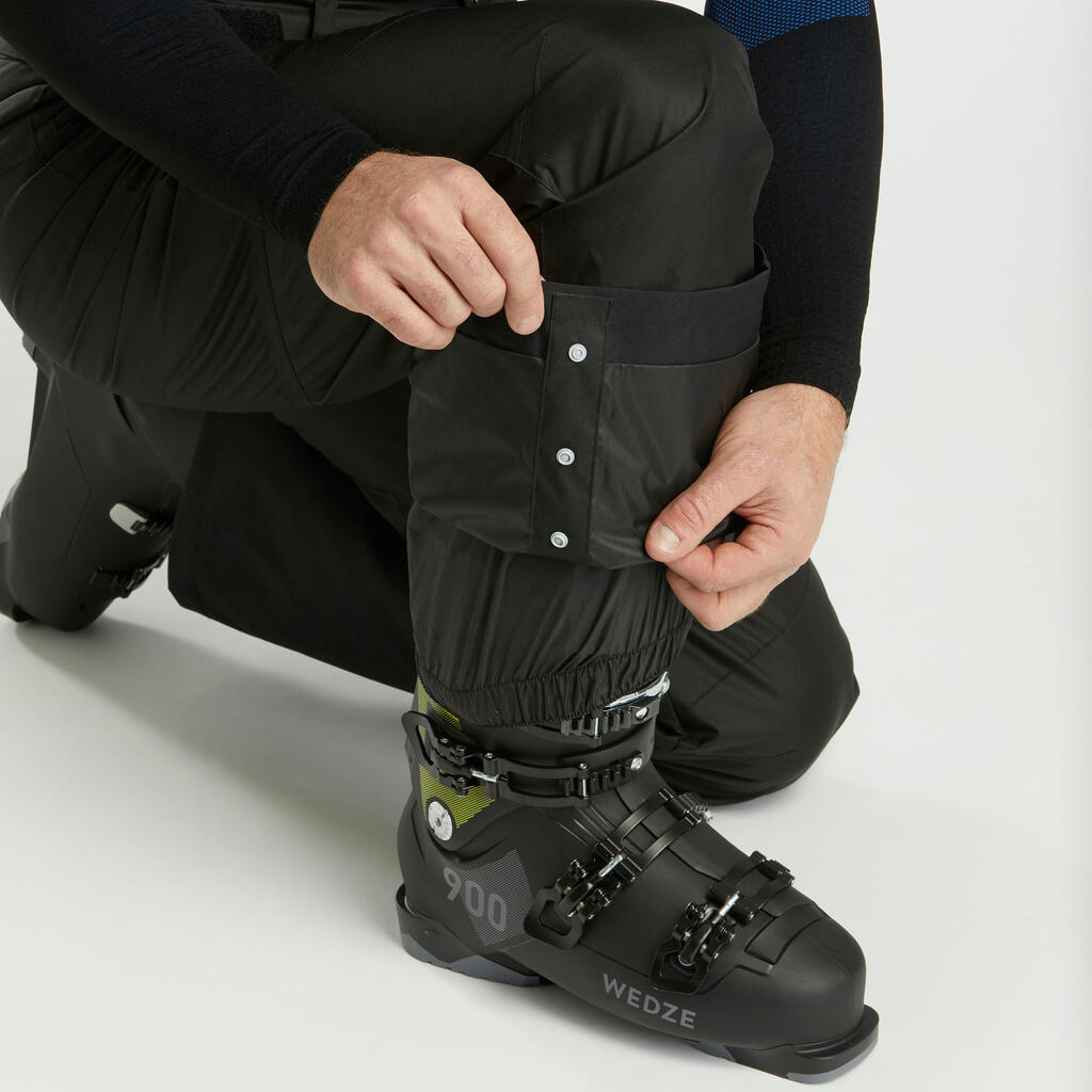 Pantalón de esquí negro y cálido para hombre SKI-P 180 