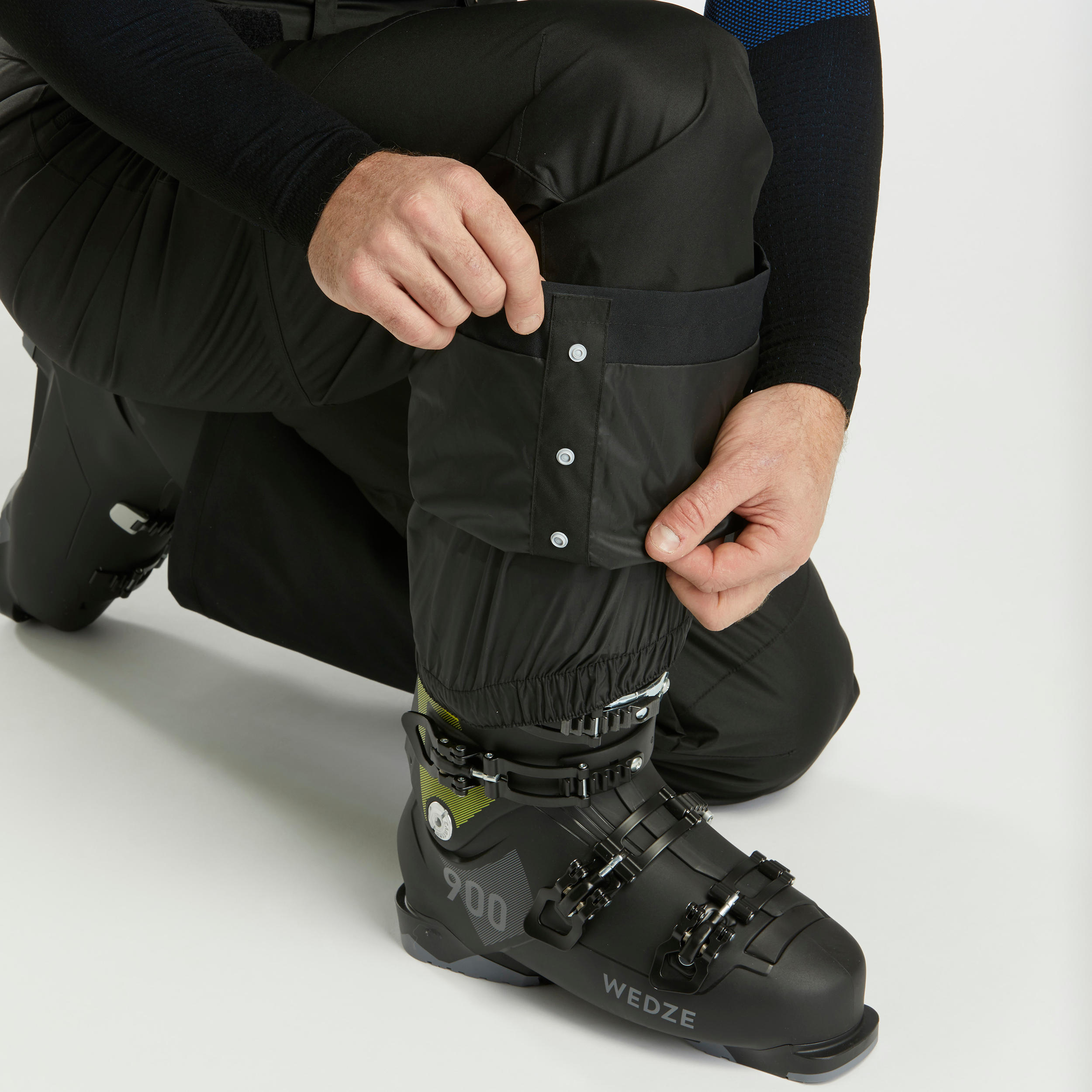 Men's Ski Pants - 180 Black - WEDZE