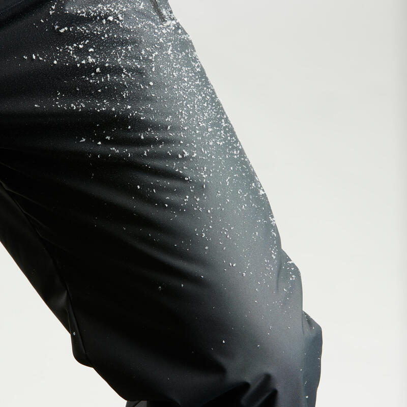 Pantaloni de schi călduroși 100 negru, bărbați