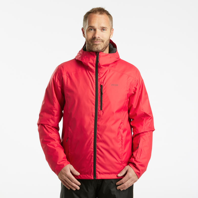 ABRIGO CHAQUETA ESQUÍ Y NIEVE WED'ZE 180 HOMBRE ROJO Y
