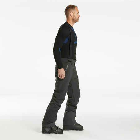 Men's Warm Ski Trousers - 580 - Dark Grey