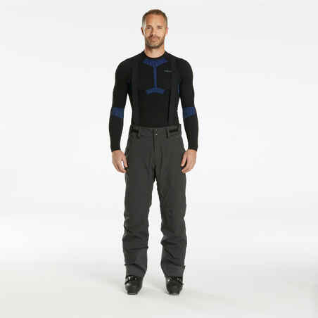 Men's Warm Ski Trousers - 580 - Dark Grey