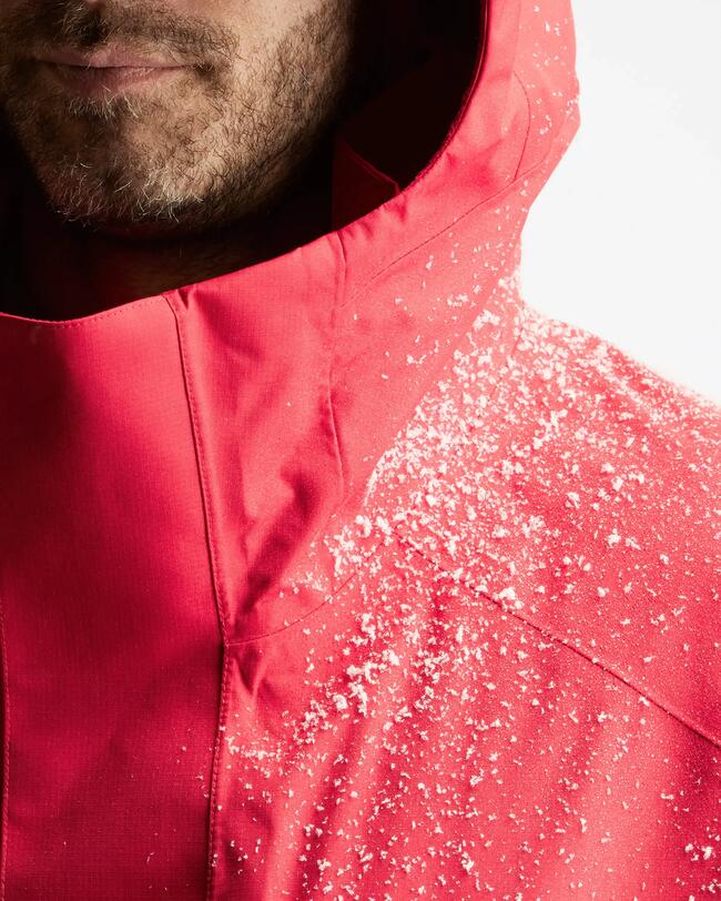 Regenjas voor wedstrijdskiërs volwassenen 980 rood