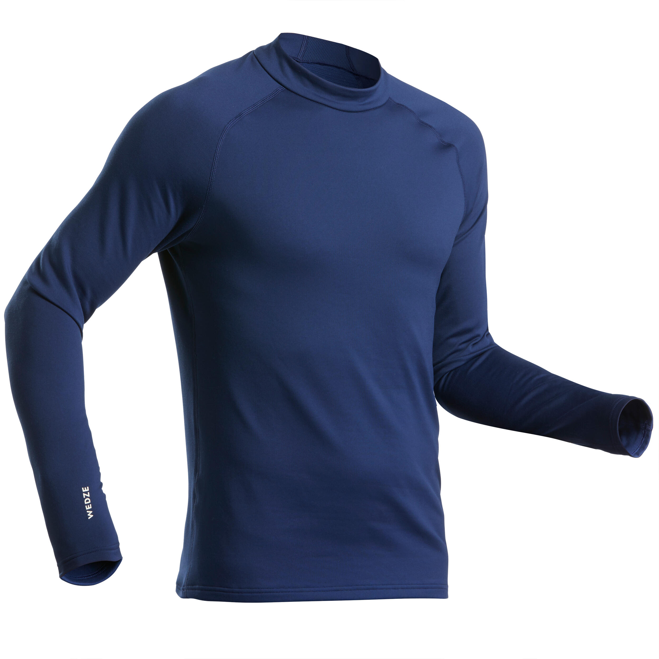 Men's Ski Base Layer Top BL 500 Navy Blue