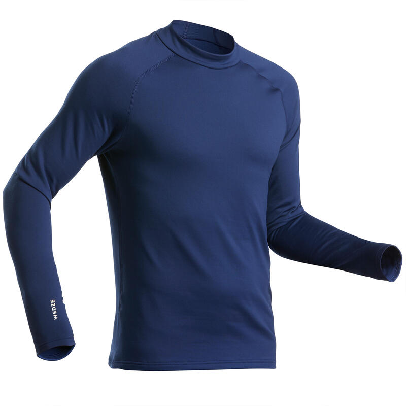 Men's Ski Base Layer Top BL 500 Navy Blue Decathlon