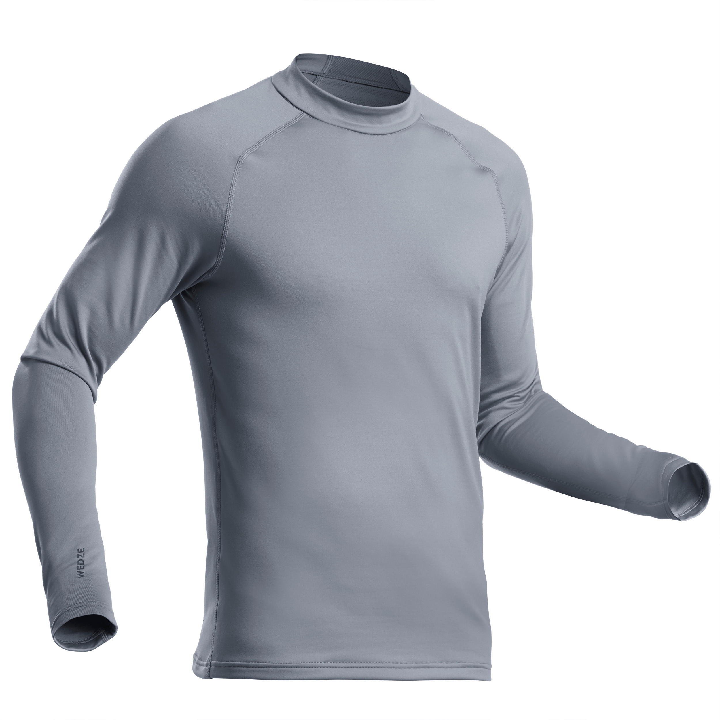 Men's Ski Base Layer Top BL 500 Grey