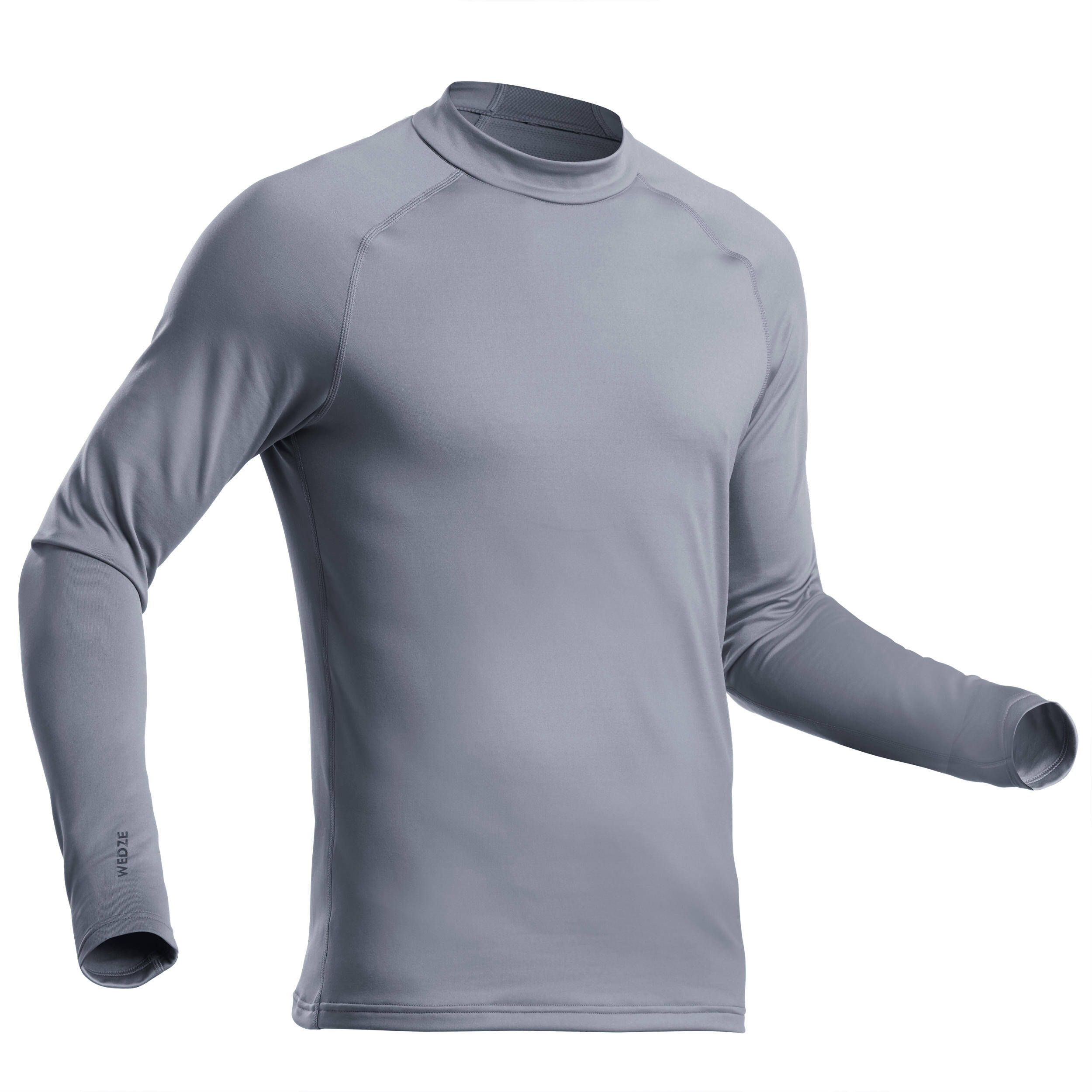 Men's Ski Base Layer Top - BL 500 - Grey -  2
