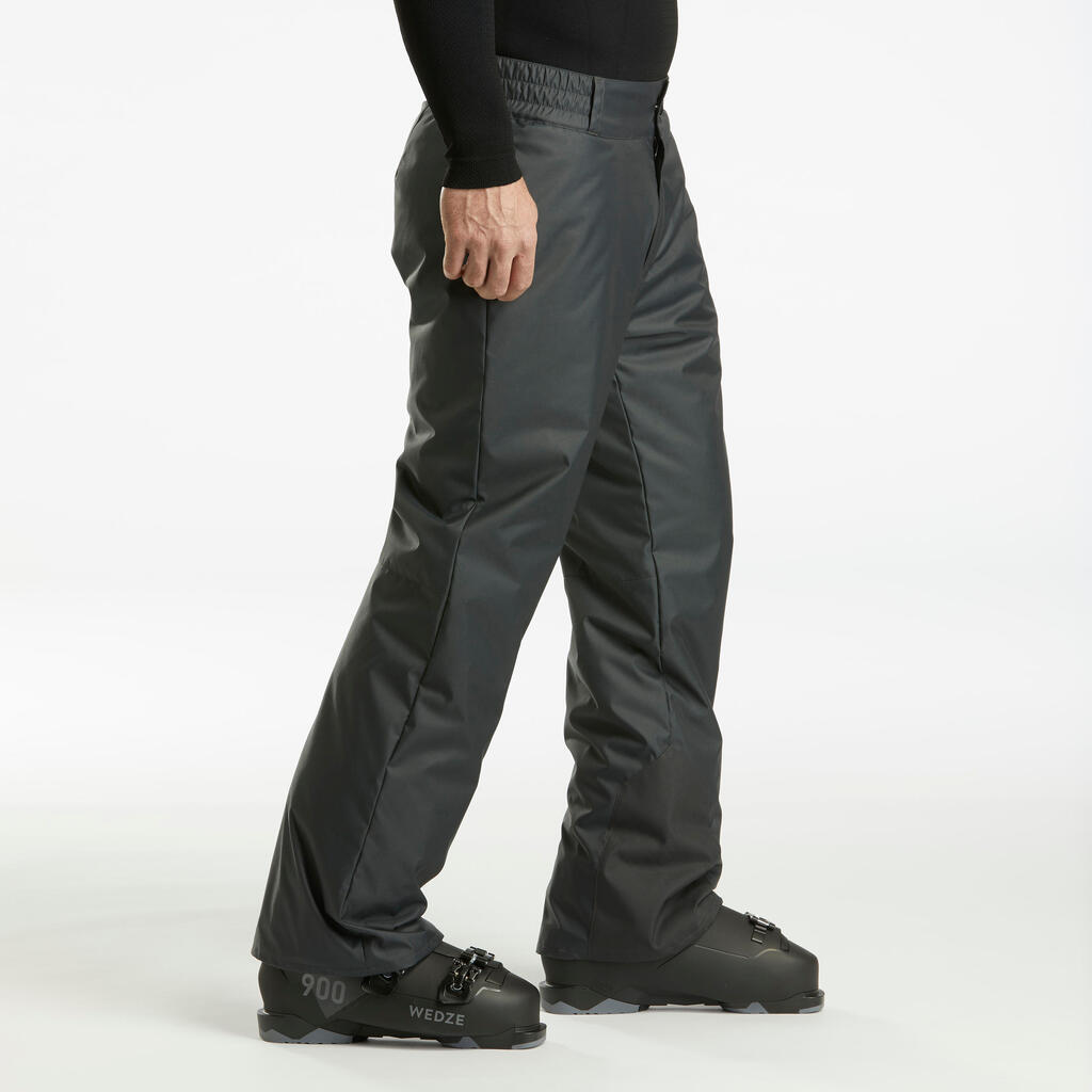Pánske hrejivé lyžiarske nohavice 100 čierne