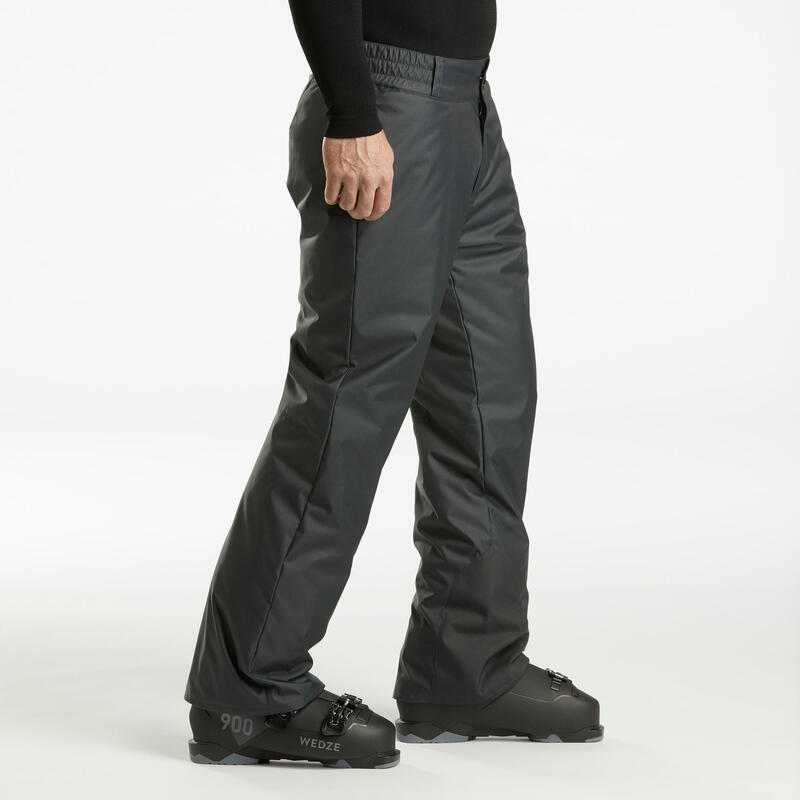 Pantaloni de schi călduroși 100 negru, bărbați
