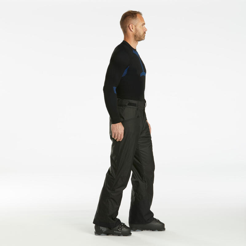 Pantalón cálido de esquí regular negro hombre 500 - Decathlon