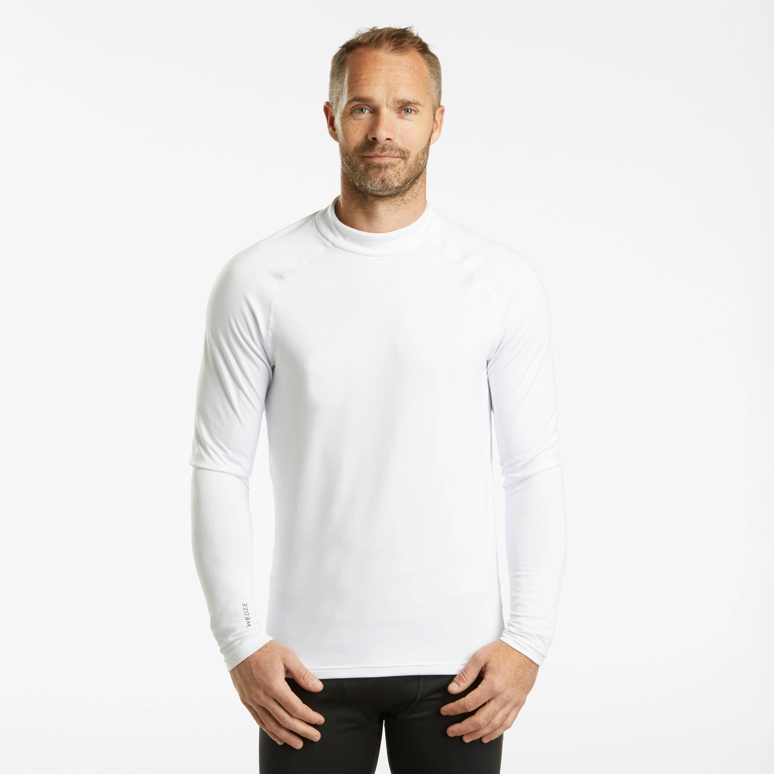 Men Ski Base Layer Top - BL 500 - White -  1