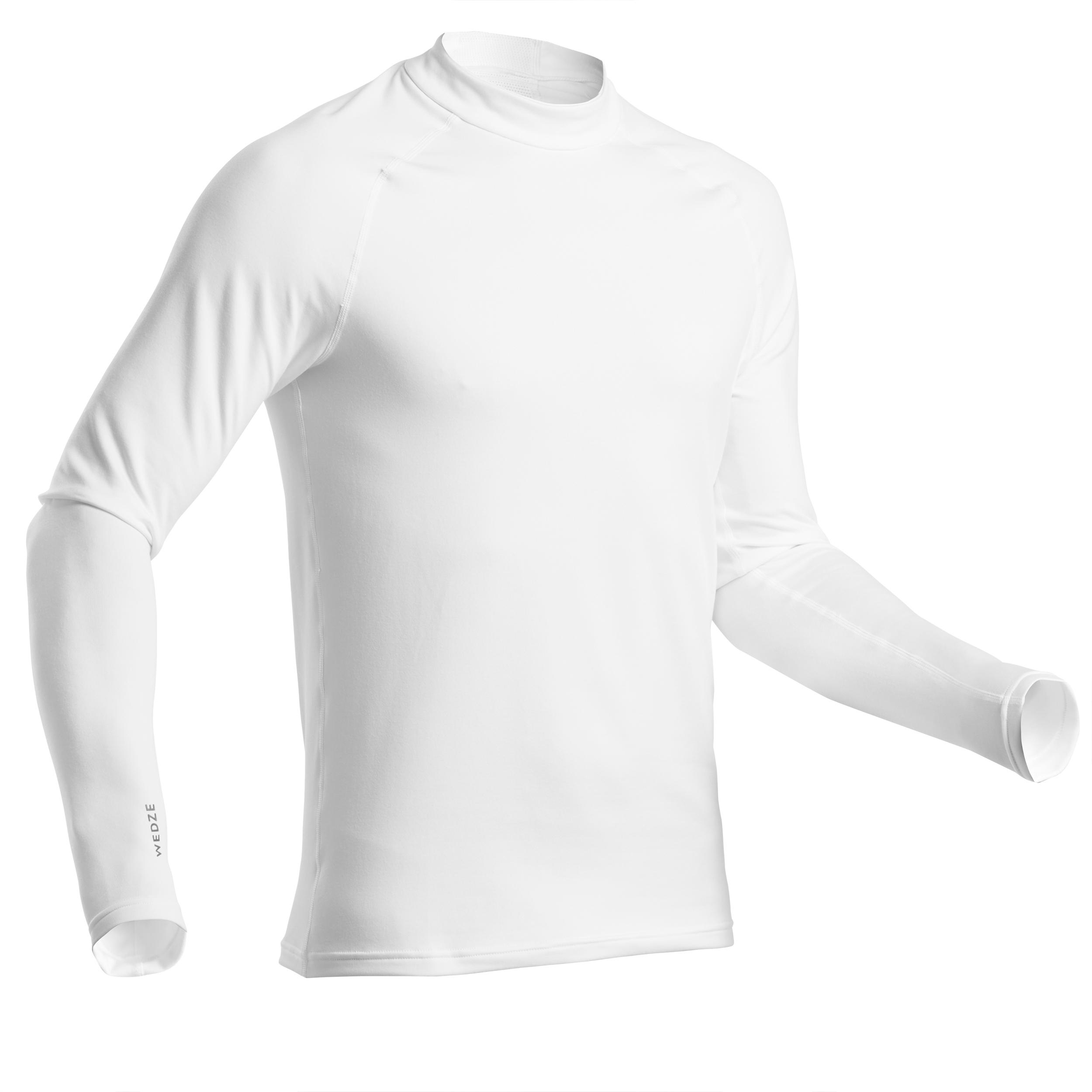 Camiseta térmica de esquí hombre 500 Blanco - Decathlon