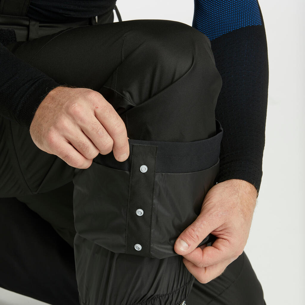 Pantalón de esquí negro y cálido para hombre SKI-P 180 