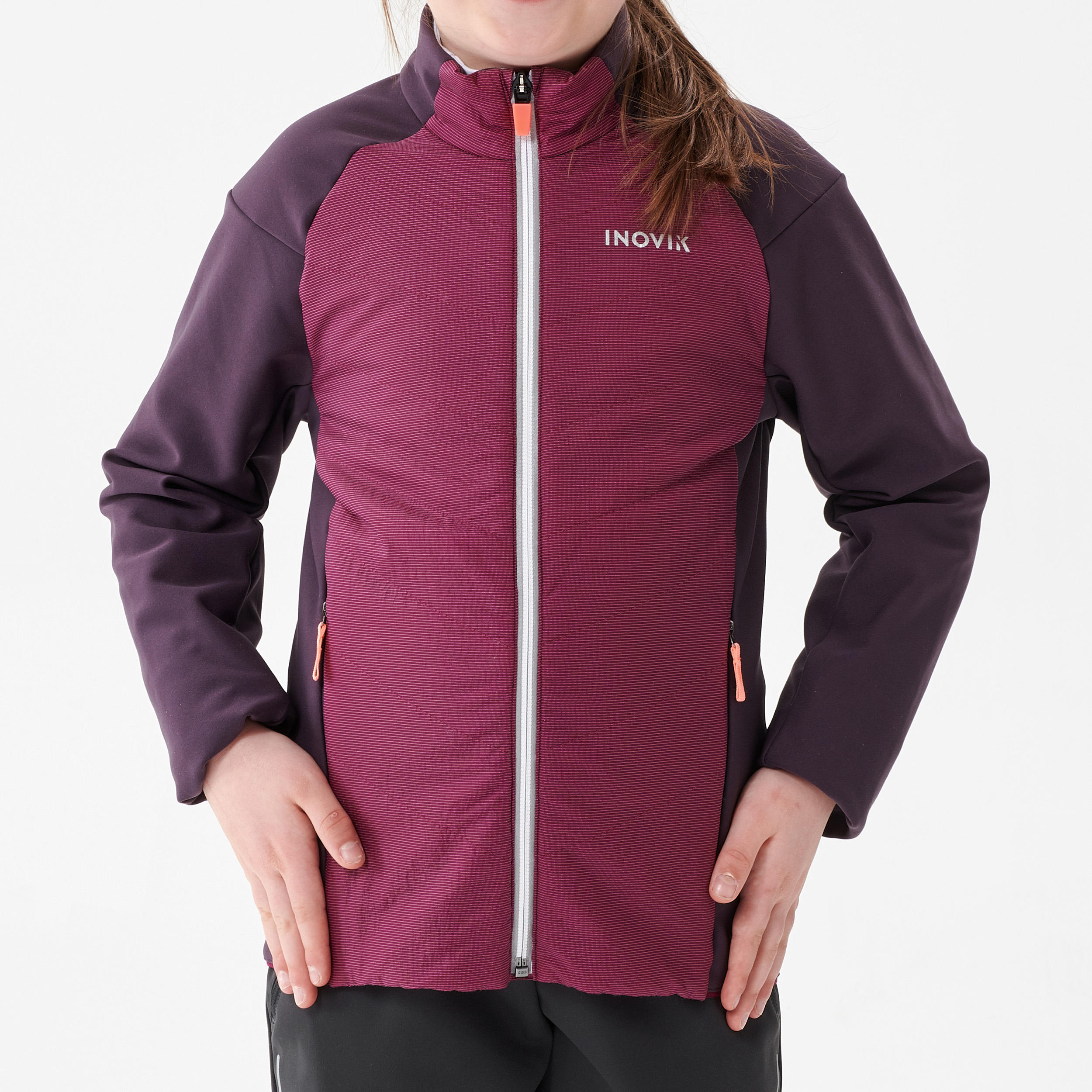 Kids’ Cross-country Ski Jacket XC S 550 - Purple  2/7