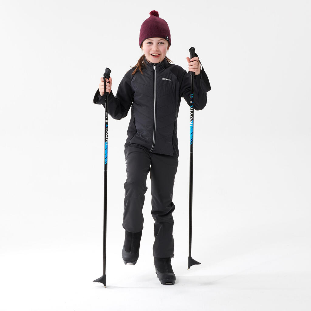Mazu bērnu distanču slēpošanas jaka “XC S 550”, melna