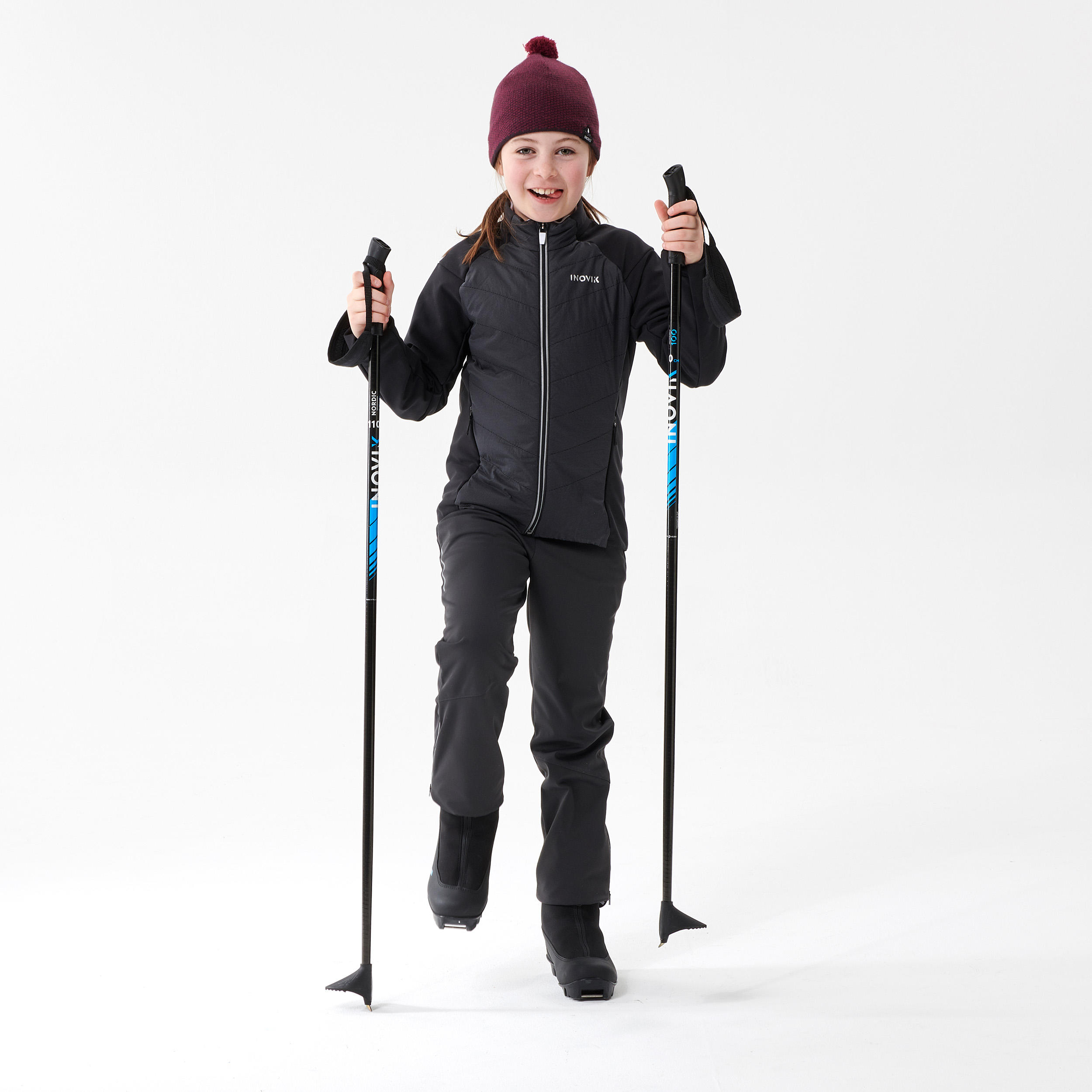 Kids’ Cross-country Ski Jacket XC S 550 - Black  7/7