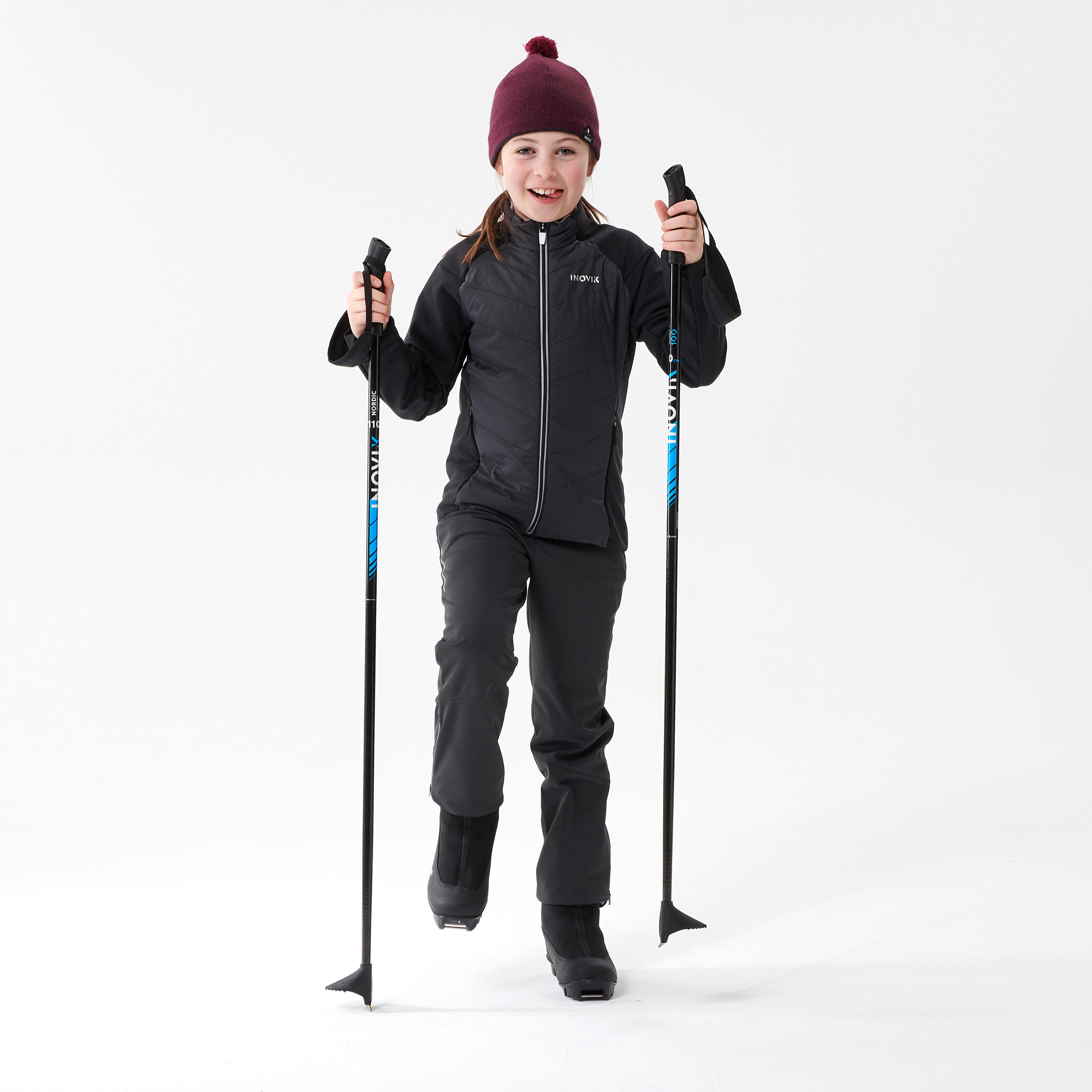 Kids’ Cross-country Ski Jacket XC S 550 - Black  8/8