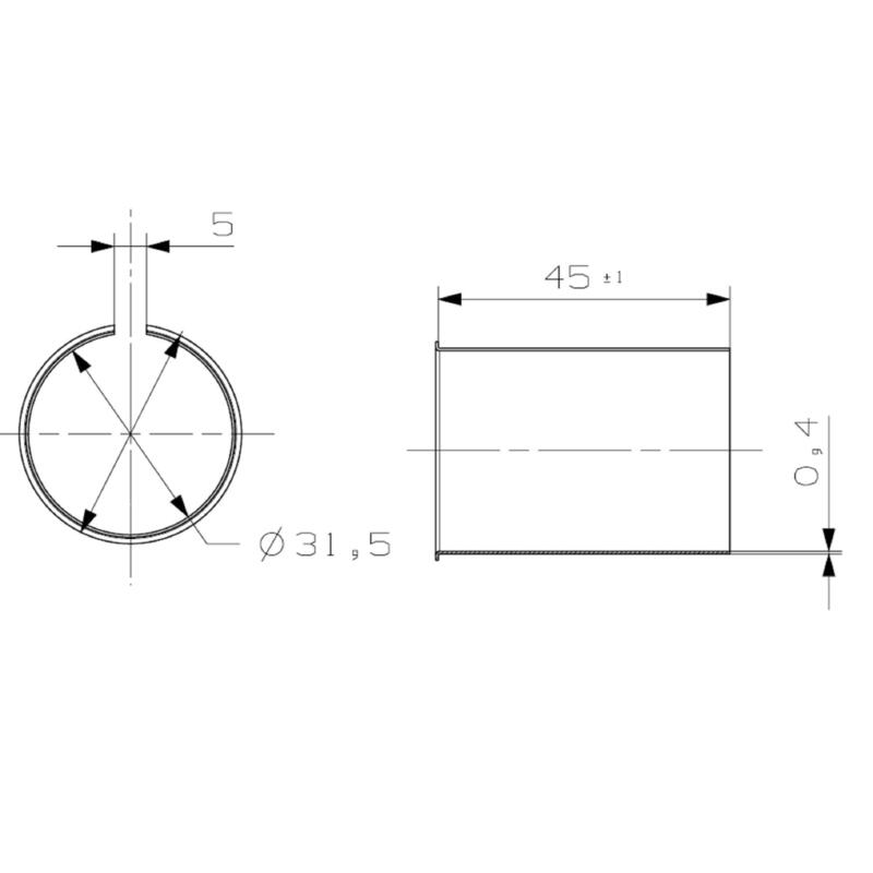 Inserto tija de sillín 31,9 mm