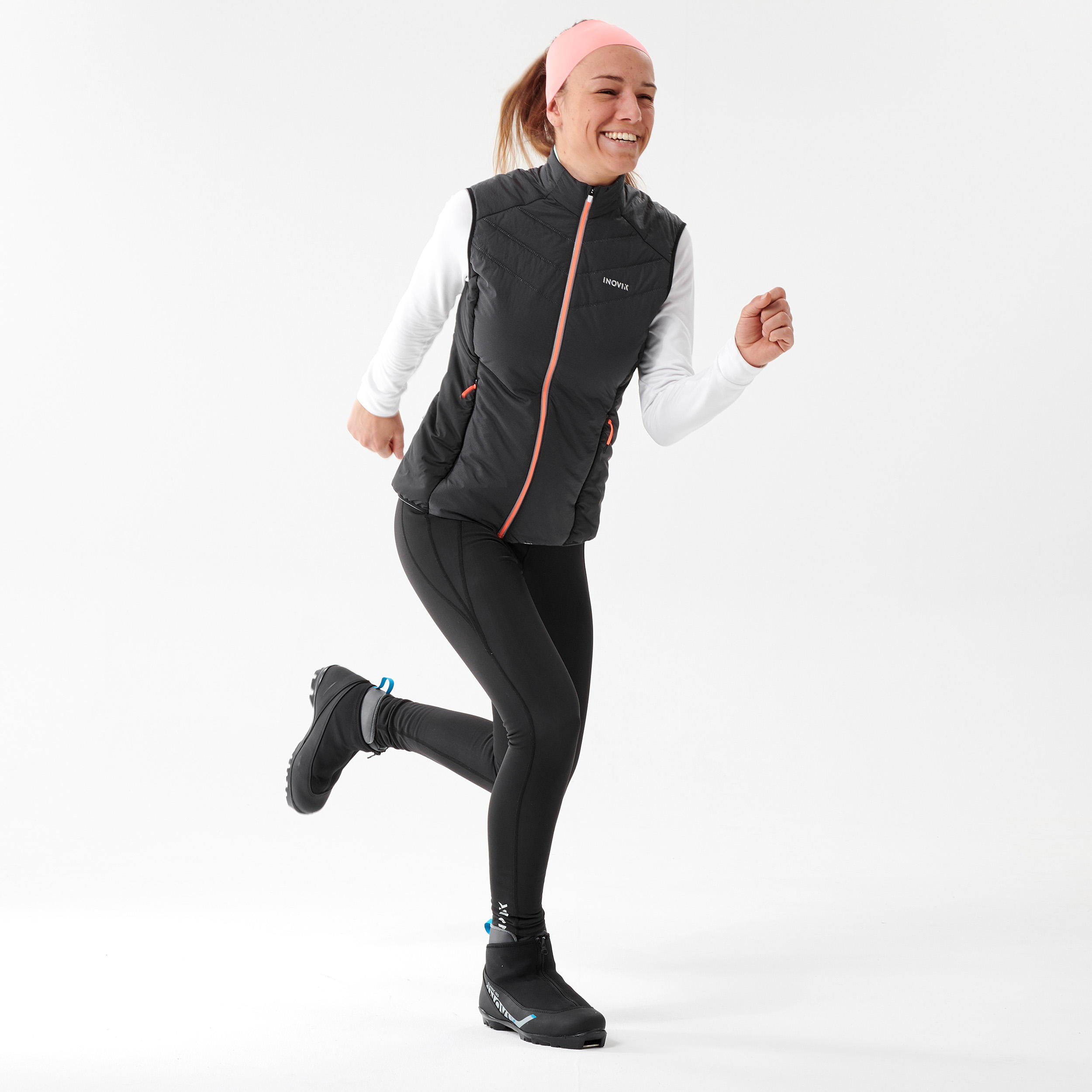 Legginsy termoaktywne do narciarstwa biegowego damskie Inovik XC S 100 7/15