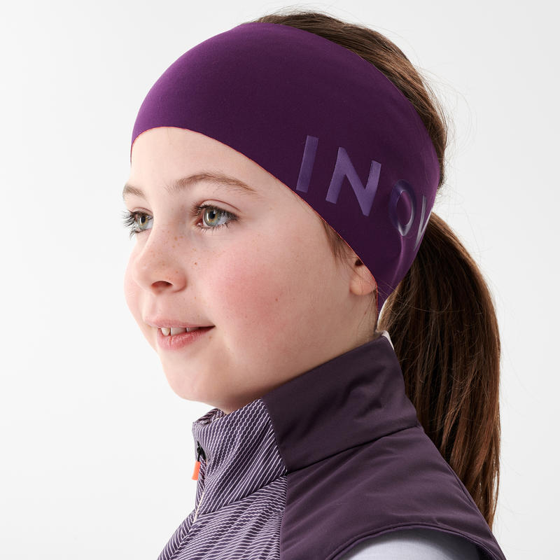 Kids’ CrossCountry Skiing Headband XC S HEAD 500 Purple