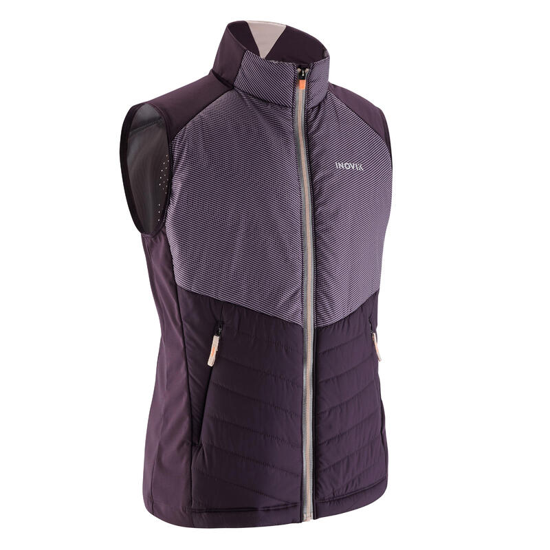 Gilet de ski de fond violet - XC S GILET 500 - enfant