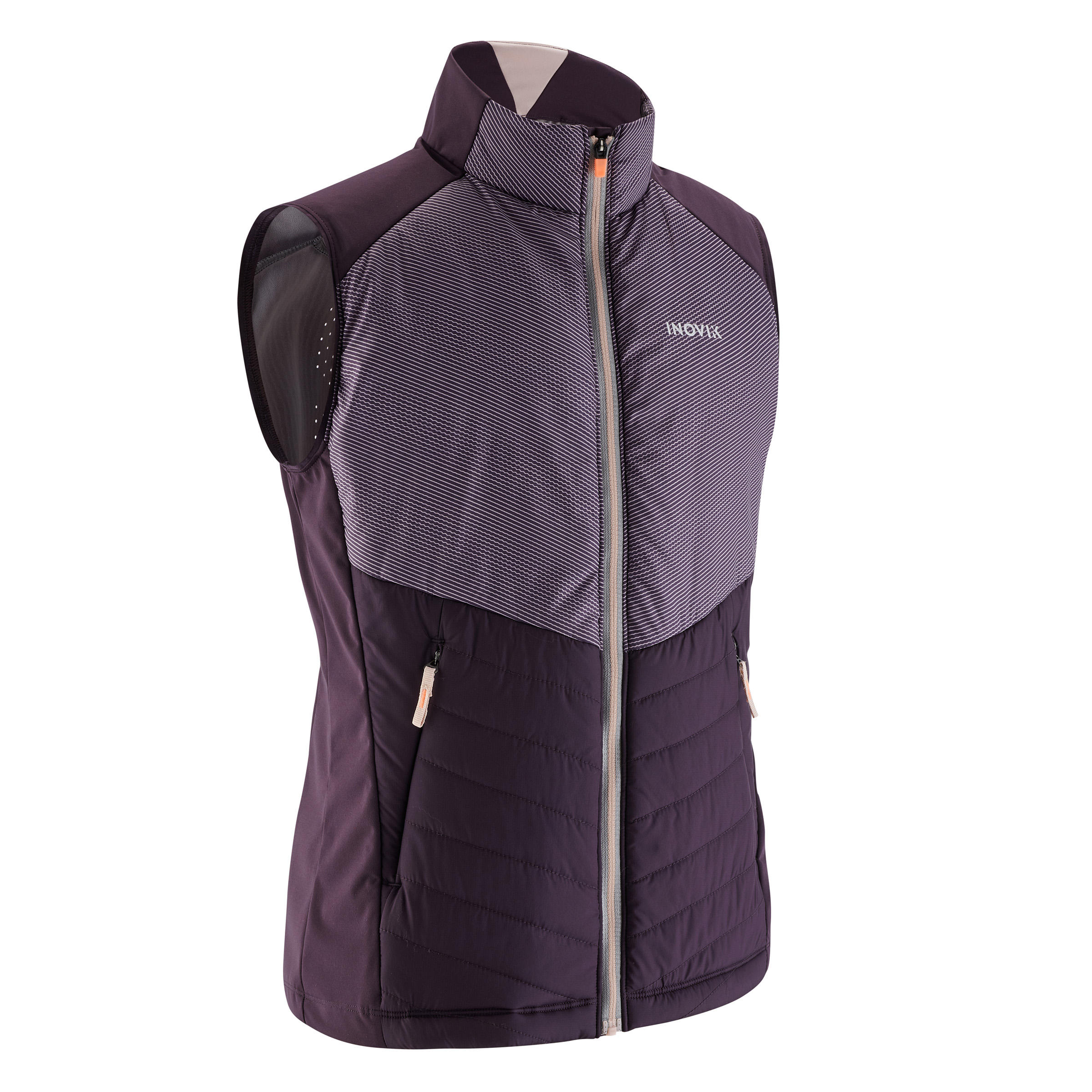 Gilet da sci di fondo viola - XC S GILET 500 - bambino