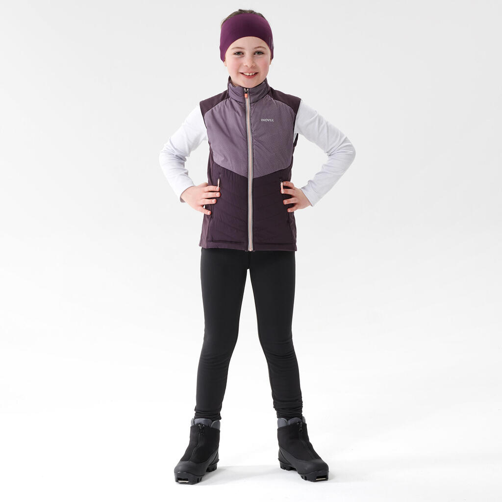 Kids’ Cross-Country Skiing Gilet - XC S GILET 500 - Purple