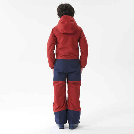 Kids' Ski Suit - Maroon/Navy