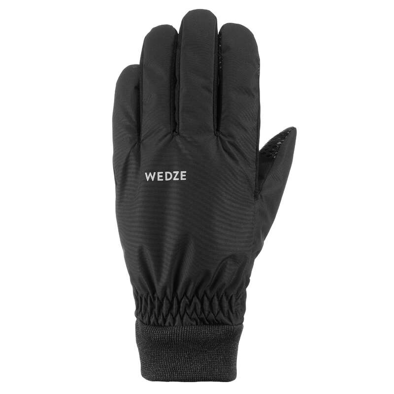 NO_NAME_FOUND Skijanje - Skijaške rukavice 100 crne WEDZE - Odjeća za skijanje