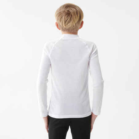 Παιδική μπλούζα εσώρουχο για σκι - BL100 - Λευκό