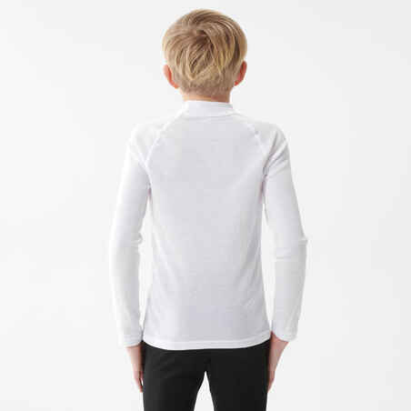 Kids’ Ski Base Layer Top - BL100 - White Greige