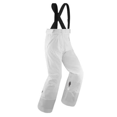 Bele vodoodporne smučarske hlače PNF 900 za otroke