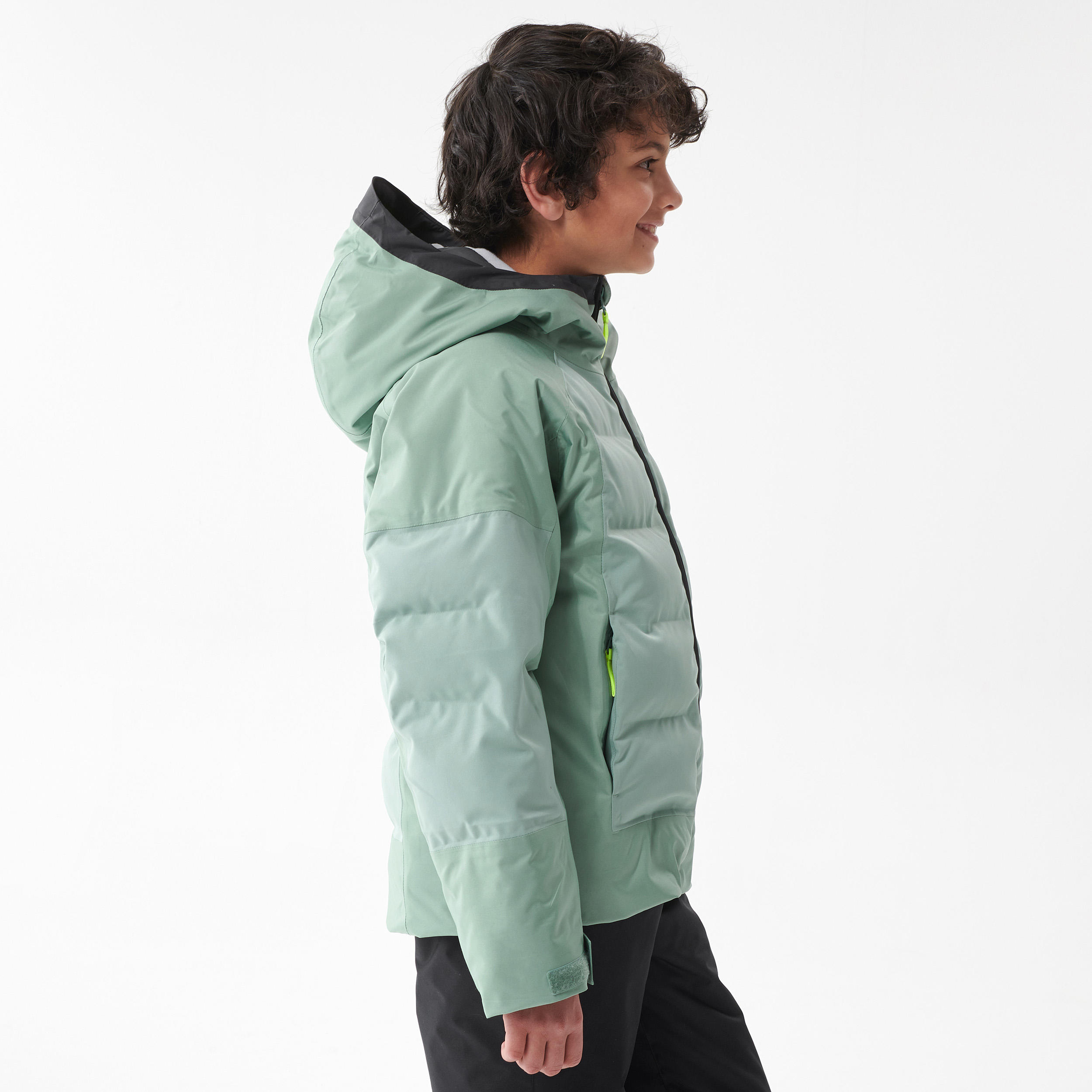 Children's Skiing Padded Jacket Warm - Green 4/10