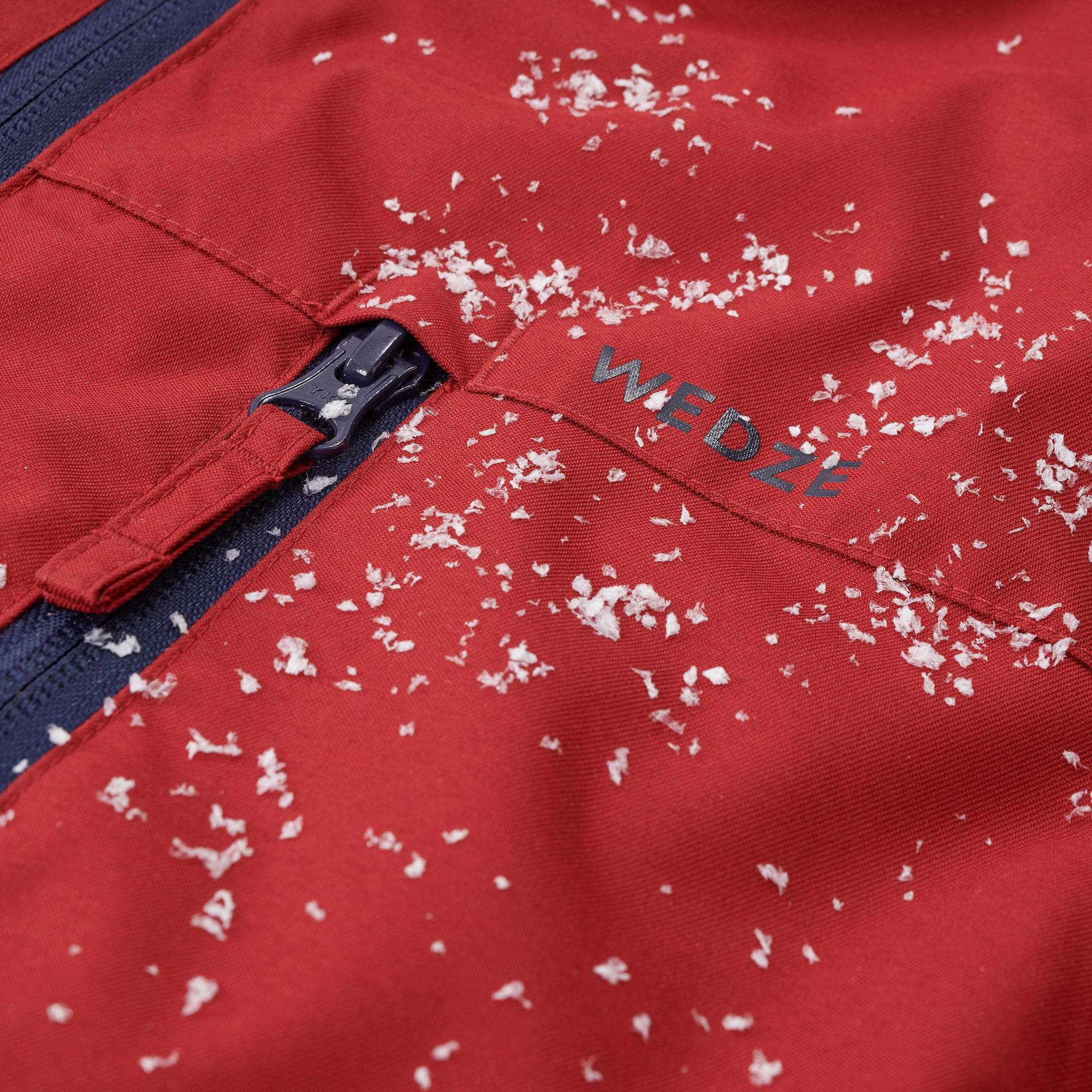 Warm en waterdicht skipak voor kinderen 100 BORDEAUX / MARINE 5/7