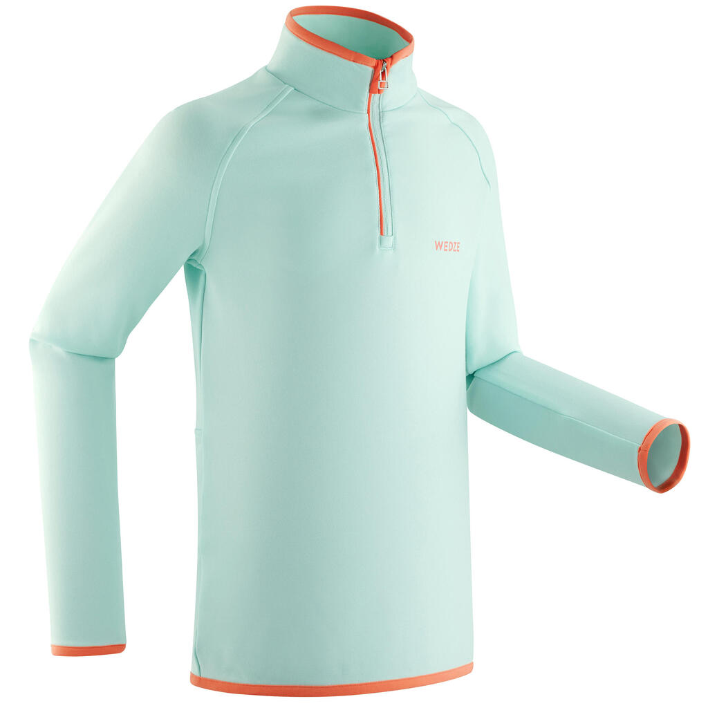 Παιδική μπλούζα εσώρουχο freshwarm με φερμουάρ 1/2 - mint green