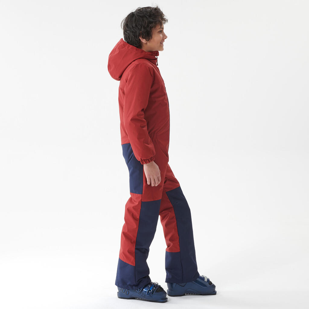 Kids' Ski Suit - Maroon/Navy